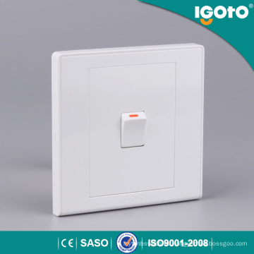Igoto Home Electric 1gang Interruptor de pared de 1 vía Interruptor de pared de botón pequeño